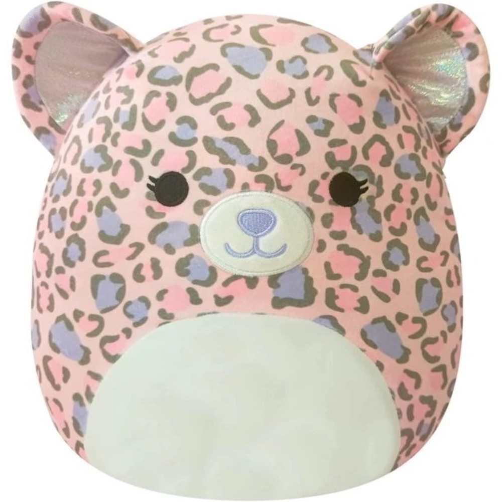 Dallas The Leopard Squishmallows Pink And Purple Spotted 12” Plush